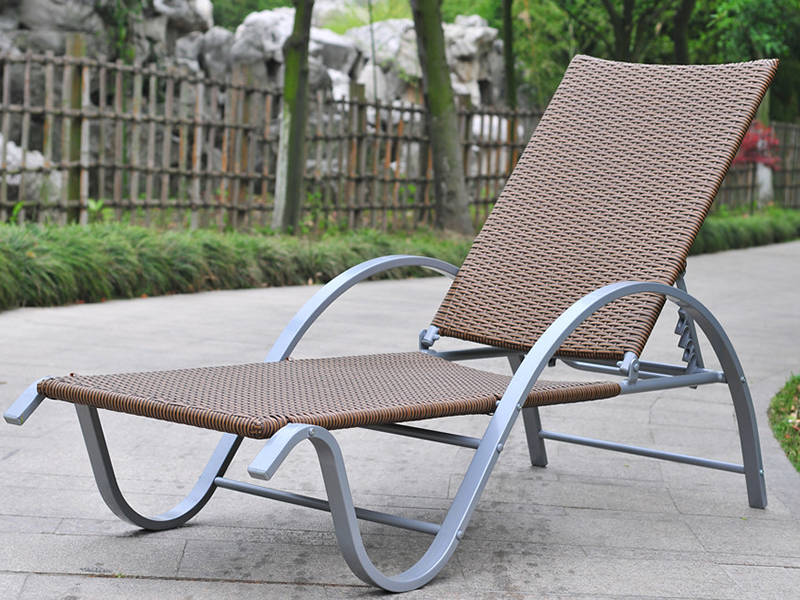 Venkovní proutěný salonek, hliníkový proutěný den, bazén Wicker Lounge YQ-RB-401
