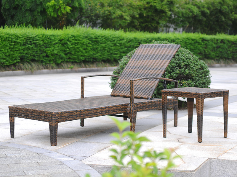 Outdoor Rattan Lounge, hliníková ratanová křeslo, ratanská denní yq-rb-409
