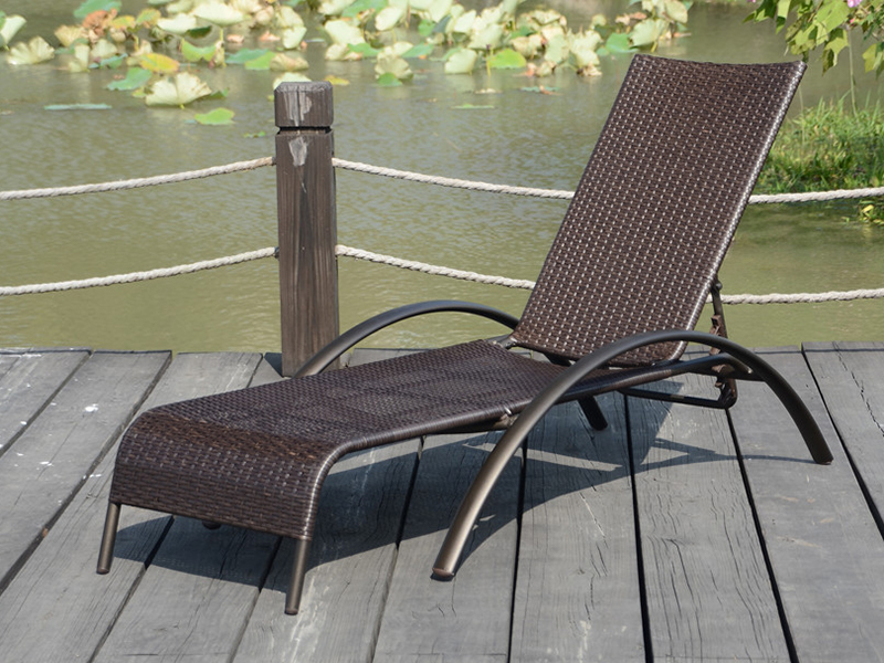 Rattan Lounge, Outdoor Daybed, bazénní bazén Lounge YQ-RB-436