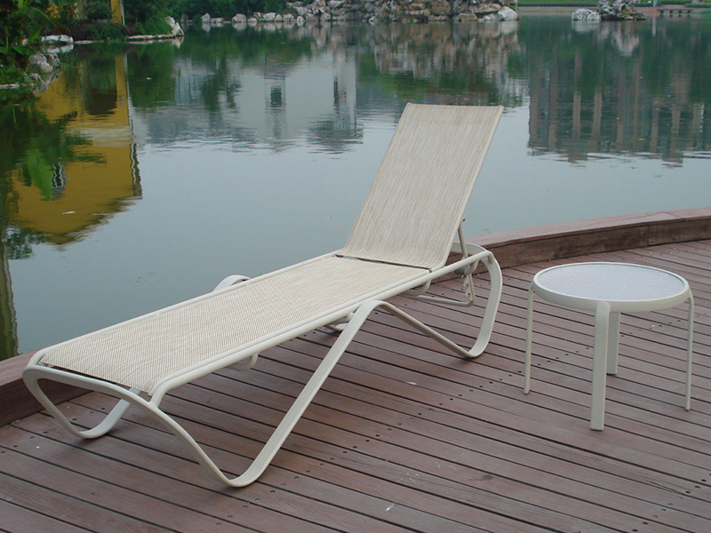Lounger na bazén Slunce, hliníkový salonek, venkovní salonek, hotelový bazén YQ-TB-431A