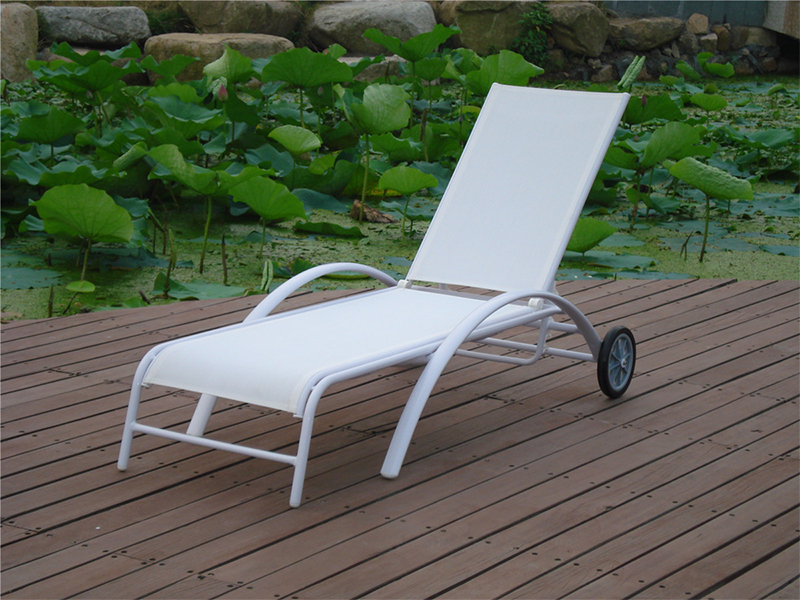 Venkovní salonek s koly, síťovinou látkou Lounger YQ-TB-436
