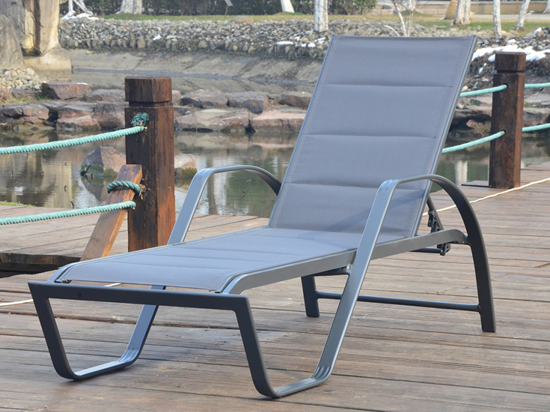 Plavecký bazén Sun Bed Lounger Double Textilene Outdoor Lounge YQ-TB-501A