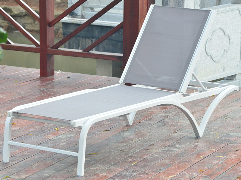 Venkovní ledvinová židle Mesh Patio Furniture, ANEPBED, hotelový bazén Lounge YQ-TB-508