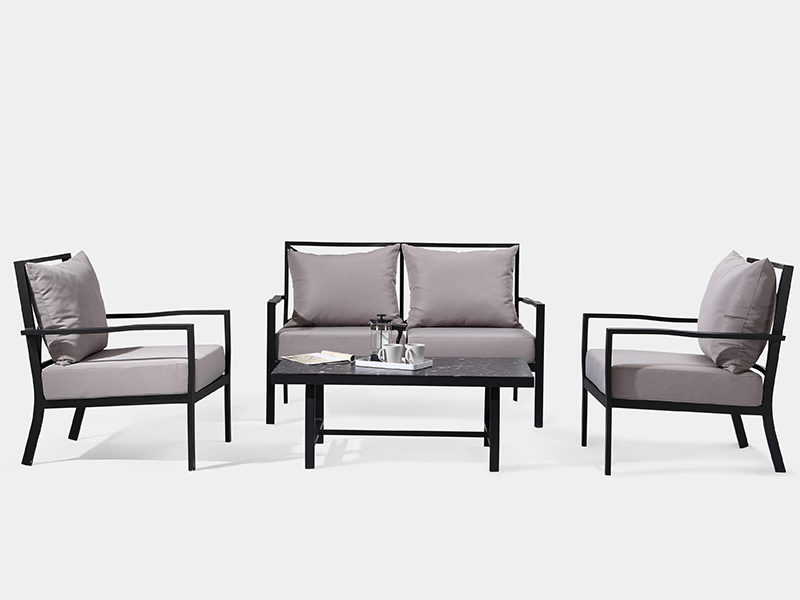 Moderní zahradní pohovka, 4PCS Patio Položka YQA-1012
