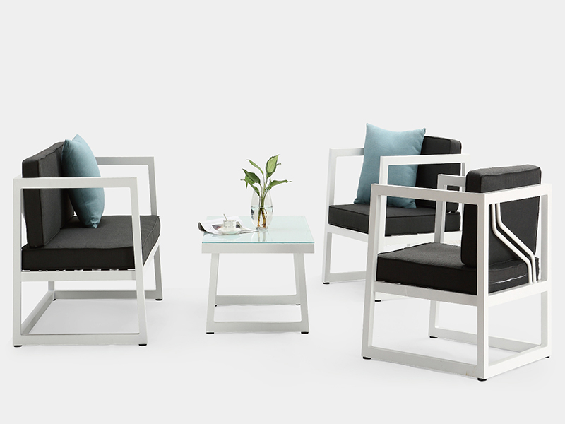 Patio nábytek, moderní zahradní pohovka sada YQA-1091
