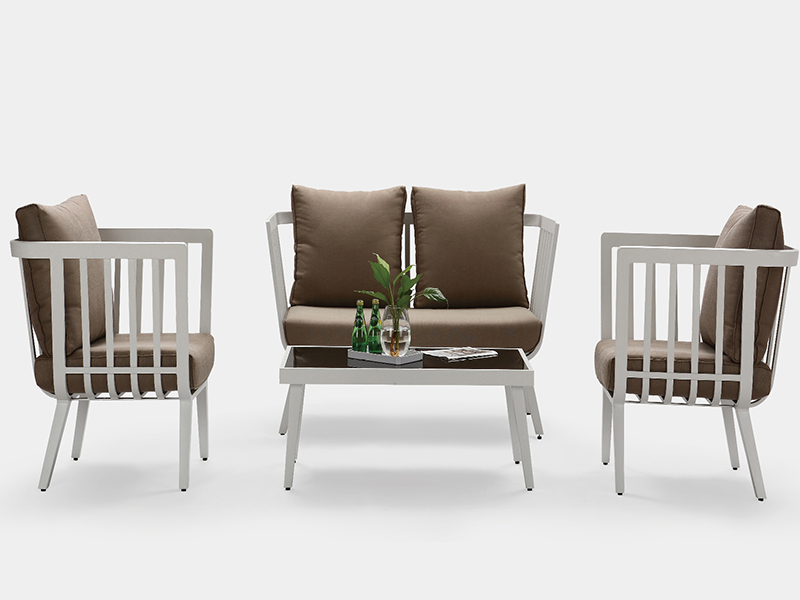 Venkovní hliníkový křeslo zahradní nábytek Set Outdoor Modern Furniture Aluminium YQA-1095