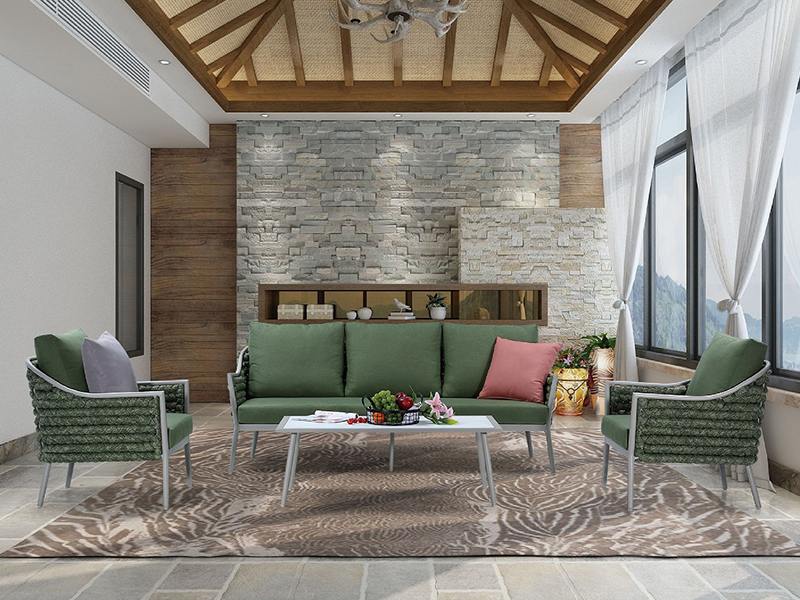 Outdoor Garden Lape Weave Sofa Set Obývací pokoj nábytek YQC-2735