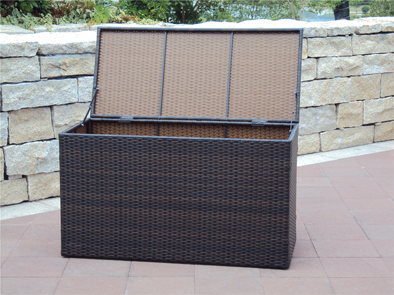 Ocelová trubka KD Storage Rattan Trunk YQR-037