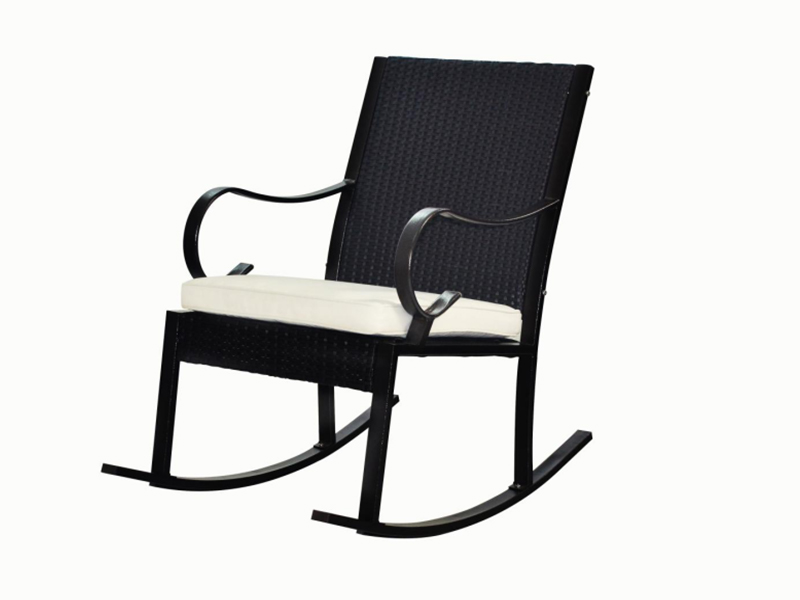 Single Rattan venkovní houpací křeslo, knock-down design YQR-374